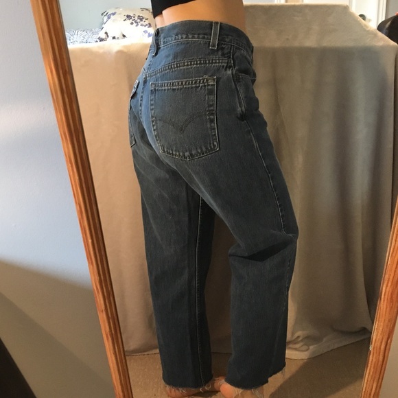 Levi’s Wide Leg Dark Blue Denim Jeans - Picture 10 of 14